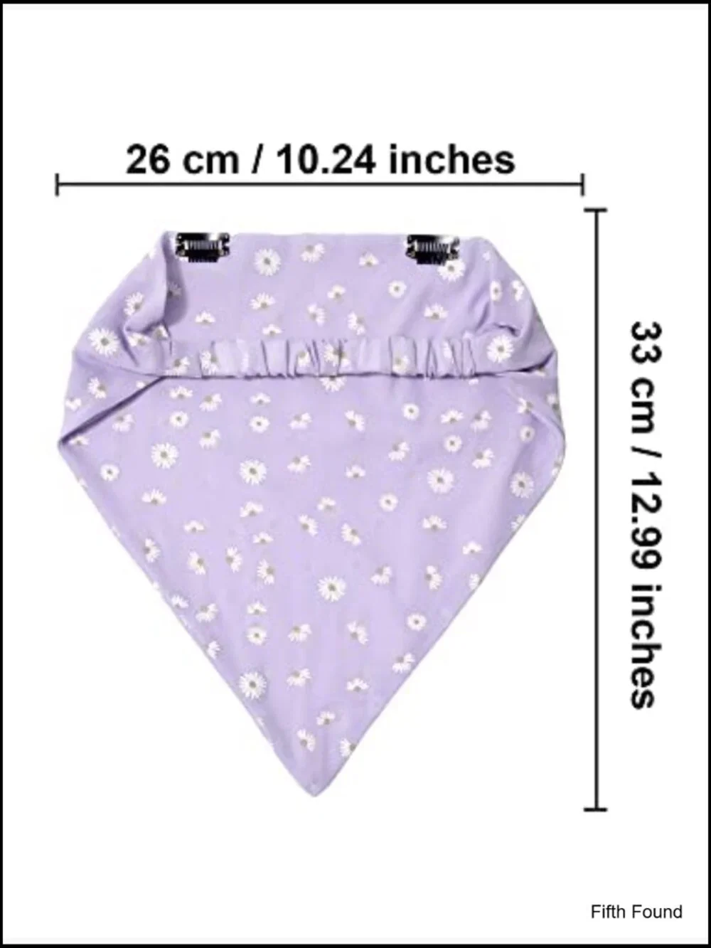 3 Pack Chiffon Floral Print Hair Scarf Headband with Clips for Women